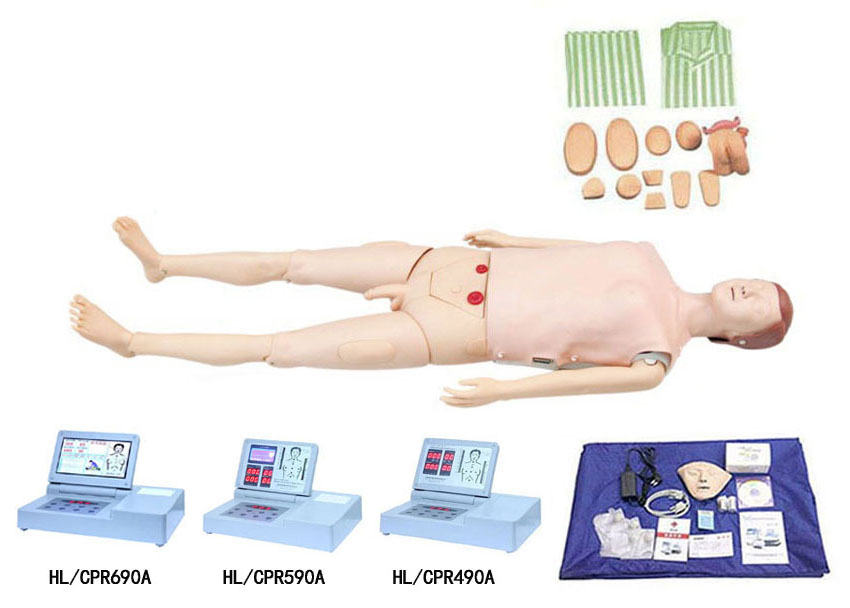 HL/CPR490A,HL/CPR590A,HL/CPR690A 高级多功能护理急救训练模拟人（心肺复苏，基础护理男女导尿）