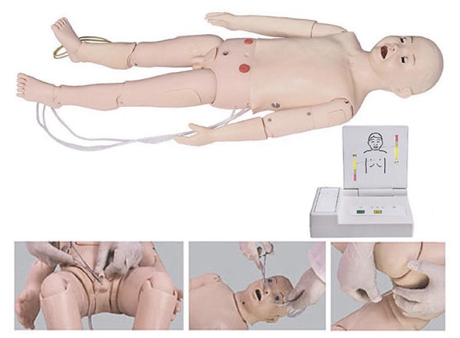 HL/FT534 全功能五岁儿童高级模拟人(护理、CPR、听诊、除颤起搏、心电监护）